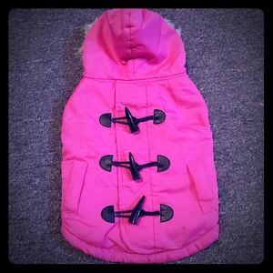 Dog puffer coat jacket pink size M